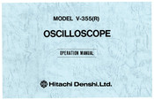 Hitachi V-355 Operation Manual