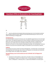 Rehaforum MEDICAL RFM 80007052 Manual
