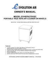 Evolution Air HEPA EVHEPA375VSC Owner's Manual