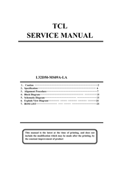 TCL MS09-LA Series Service Manual