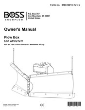 Boss Snowplow MSC13625 Owner's Manual