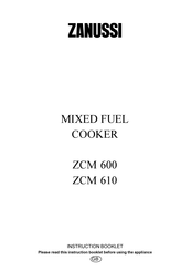 Zanussi ZCM 600 Instruction Booklet
