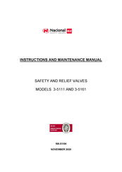 BS&B NACIONAL 3-5111 Instruction And Maintenance Manual