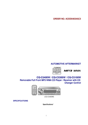 Matsushita Electric CQ-5300W Manual