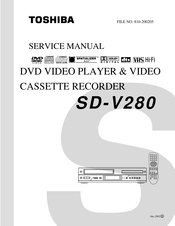Toshiba SD-V280 Service Manual