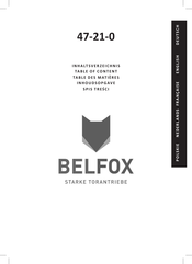 BelFox 47-21-8 Installation Instructions Manual