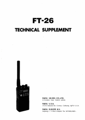 Yaesu FT-26 Technical Supplement
