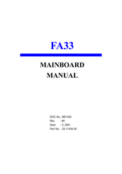 Winmate FA33 Manual
