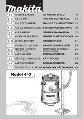 Makita 440 Instruction Manual