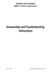 Nokia NHM-4 Series Assembly, Disassembly And Troubleshooting Instructions