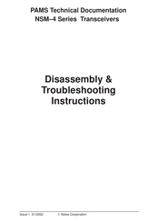 Nokia NSM-4 Series Disassembly & Troubleshooting Instructions
