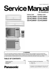 Panasonic CU-PC24KKF Service Manual