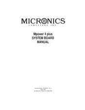 Micronics Mpower 4 plus Manual