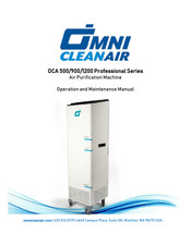 Omni OCA 900 Operation And Maintenance Manual