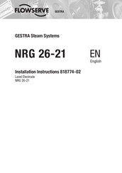 Flowserve GESTRA NRG 26-21 Installation Instructions Manual