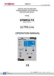 MICROENER DTMR33-TX Operation Manual