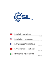 CSL Computer Speed N90240 Installation Instructions Manual