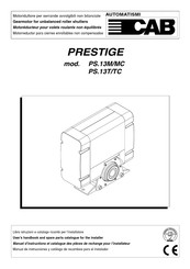 Automatismi CAB PRESTIGE PS.13T User Handbook Manual