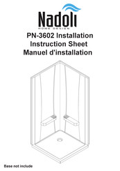 Nadoli PN-3602 Installation Instruction Sheet