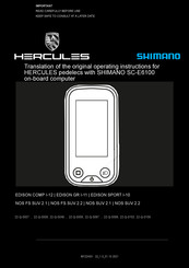Shimano NOS FS SUV 2.2 Original Operating Instructions