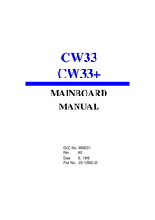 FIC CW33+ Manual