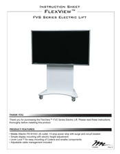 Middle Atlantic FlexView FVS Series Instruction Sheet