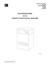 EASTMAN Kodak RP X-Omat Processor M6B Manual