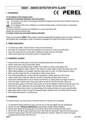 Perel SSD01 Manual