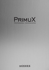 Gerdes PrimuX Manual