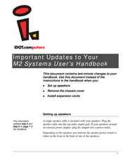 iDOT M2 System User Handbook Manual