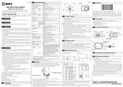 IDEC WB2F-100S1B Instruction Sheet