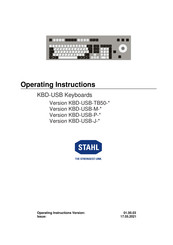 Stahl KBD-USB-P Series Operating Instructions Manual