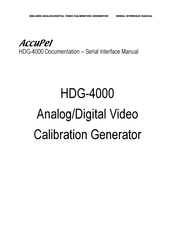 AccuPel HDG-4000 Serial Interface Manual