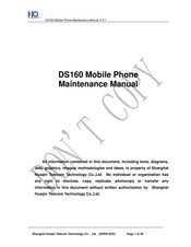 HQ DS160 Maintenance Manual