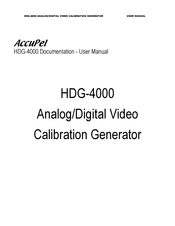 AccuPel HDG-4000 User Manual