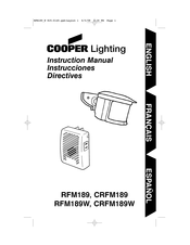 Cooper Lighting CRFM189 Instruction Manual