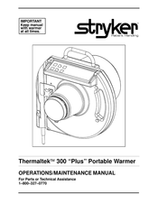 Stryker Thermaltek 300 Plus Operation & Maintenance Manual