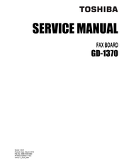 Toshiba GD-1370 Service Manual