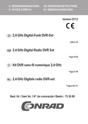 Conrad 75 26 88 Operation Instructions Manual
