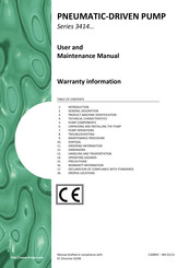 DROPSA 3414034 User And Maintenance Manual