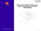 EASTMAN Kodak X-Omat 180 LPS Installation Instructions Manual