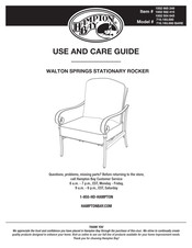 HAMPTON BAY 1002 554 645 Use And Care Manual