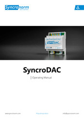 Syncronorm SyncroDAC Operating Manual