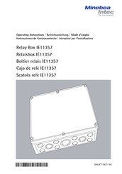 Minebea Intec IE11357 Operating Instructions Manual