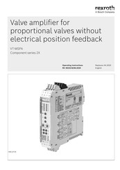 Bosch Rexroth VT-MSPA -2X Series Operating Instructions Manual