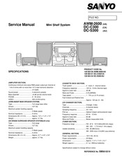 Sanyo DC-S300 Service Manual