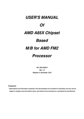 AMD A85X Chipset User Manual
