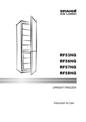 SNAIGE RF57NG Instructions For Use Manual