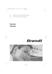 Brandt KV600WN1 Manual For Installation And Use