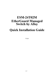 Alloy ESM-24T02M Quick Installation Manual
